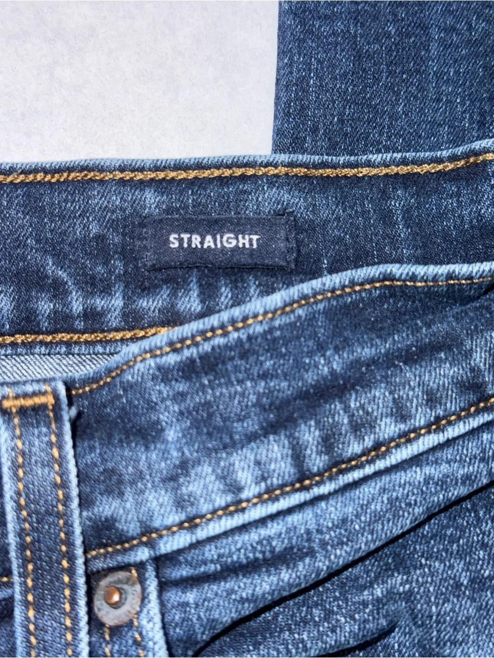J. Crew Mercantile Flex Straight Men's Blue Jeans W31 Dark Wash Stretch Denim